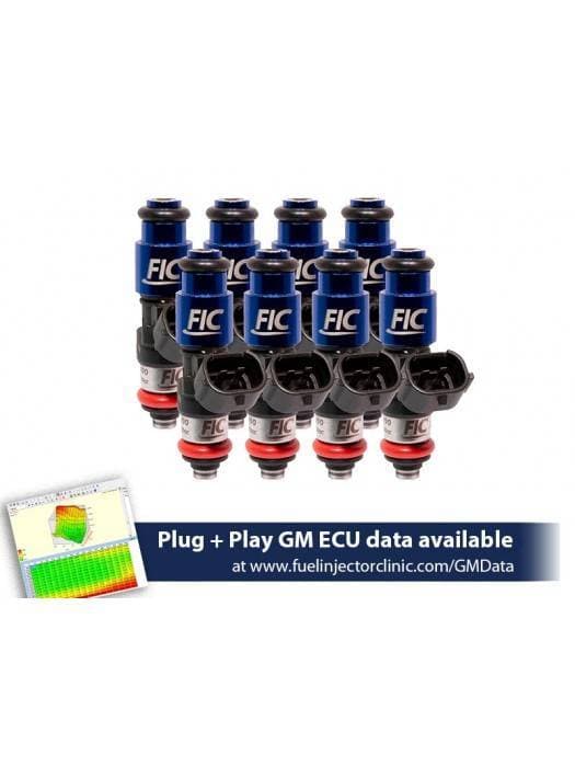 FIC 2150cc High Z Flow Matched Fuel Injectors for LS2 Engines - Set of 8