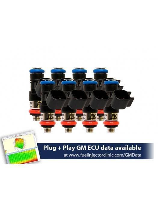 FIC 1650cc High Z Flow Matched Fuel Injectors for LS3, LS7, LSA, L76, L92 & L99 Engines - Set of 8
