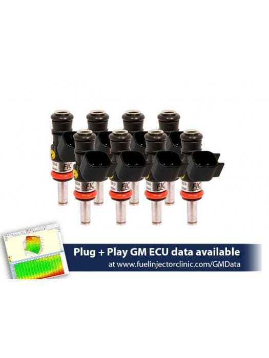 FIC 1440cc High Z Flow Matched Fuel Injectors for LS3, LS7, LSA, L76, L92 & L99 Engines - Set of 8