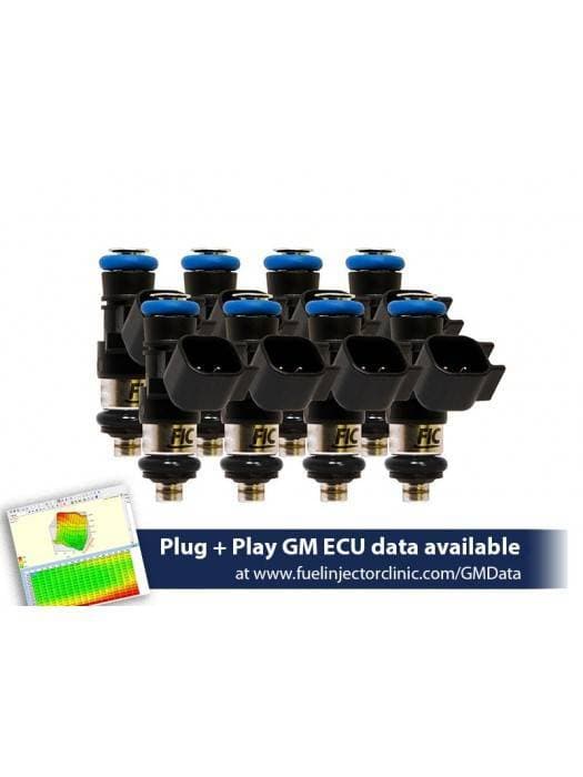 FIC 1650cc High Z Flow Matched Fuel Injectors for LS Truck/SUV 6.2L 2009-2013 - Set of 8