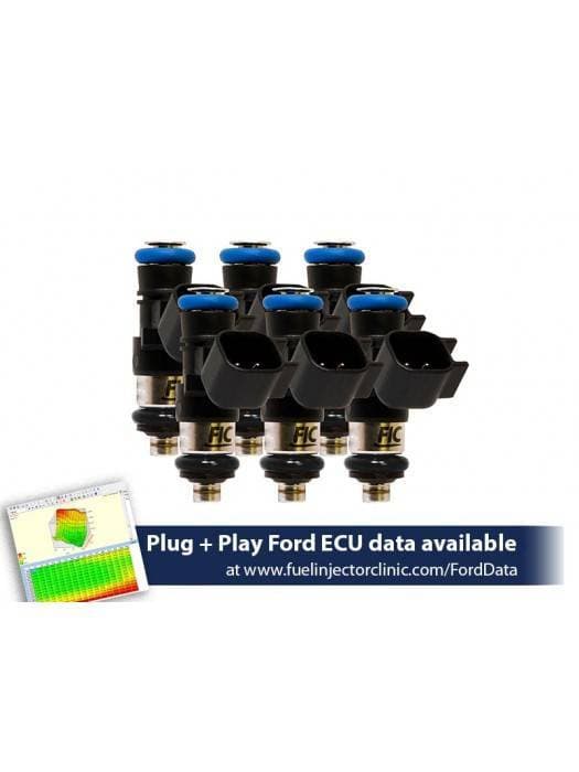 FIC 1650cc High Z Flow Matched Fuel Injectors for Ford Mustang V6 2011-2017 - Set of 6