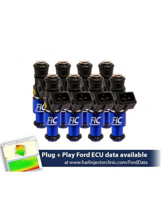 FIC 1200cc High Z Flow Matched Fuel Injectors for Ford GT40 2005-2006 & GT500 2007-2014 - Set of 8