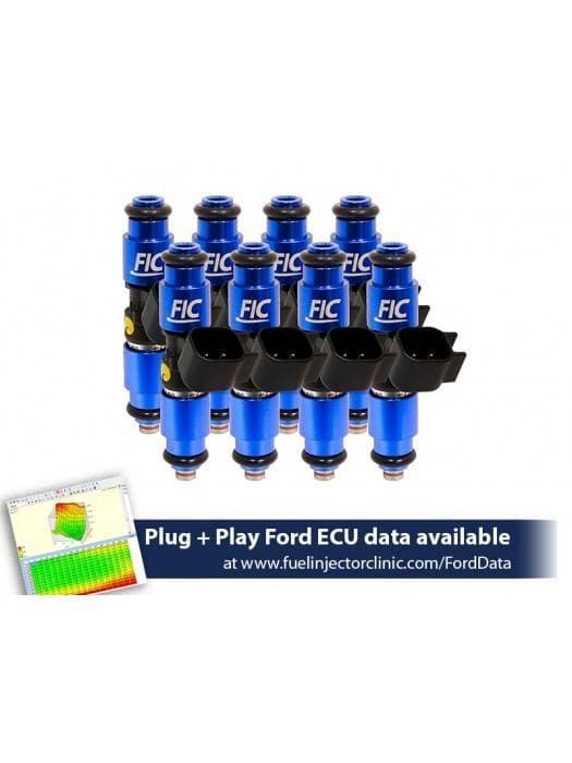 FIC 1440cc High Z Flow Matched Fuel Injectors for Ford Mustang GT 2005-2023 - Set of 8