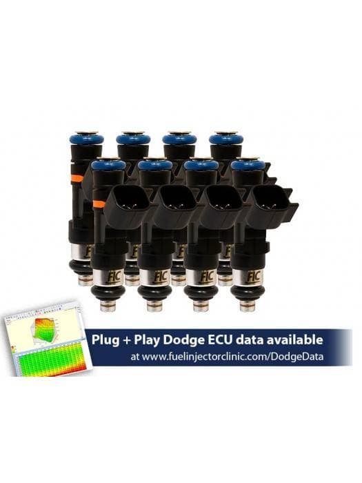 FIC 650cc High Z Flow Matched Fuel Injectors for Dodge Hemi 5.7L/6.1L/6.2L/6.4L - Set of 8