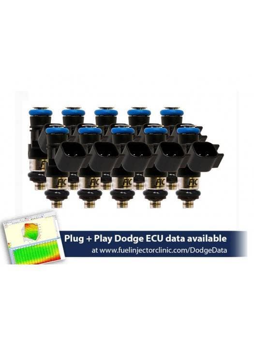 FIC 1650cc High Z Flow Matched Fuel Injectors for Dodge Viper ZB1 2003-2006 - Set of 10