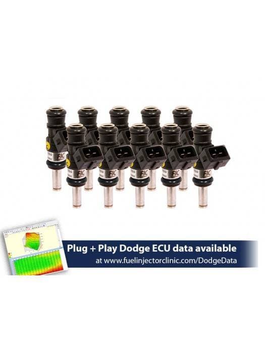 FIC 1200cc High Z Flow Matched Fuel Injectors for Dodge Viper ZB1 2003-2006 - Set of 10