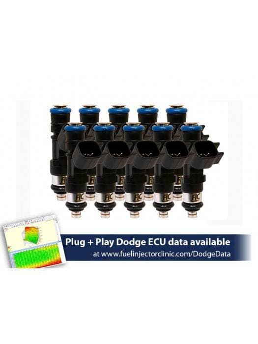 FIC 525cc High Z Flow Matched Fuel Injectors for Dodge Viper 2008-2017 - Set of 10
