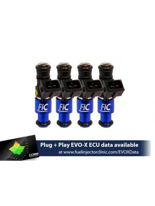 FIC 1200cc High Z Flow Matched Fuel Injectors for Mitsubishi Evolution X 2007-2016 - Set of 4