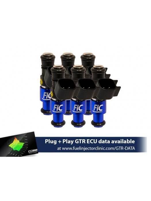 FIC 1440cc High Z Flow Matched Fuel Injectors for Nissan GTR R35 2009+ - Set of 6