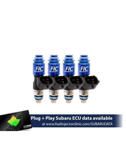 FIC 2150cc High Z Flow Matched Fuel Injectors for Top-Feed Converted Subaru Sti 04-06 & Legacy GT 05-06 - Set of 4