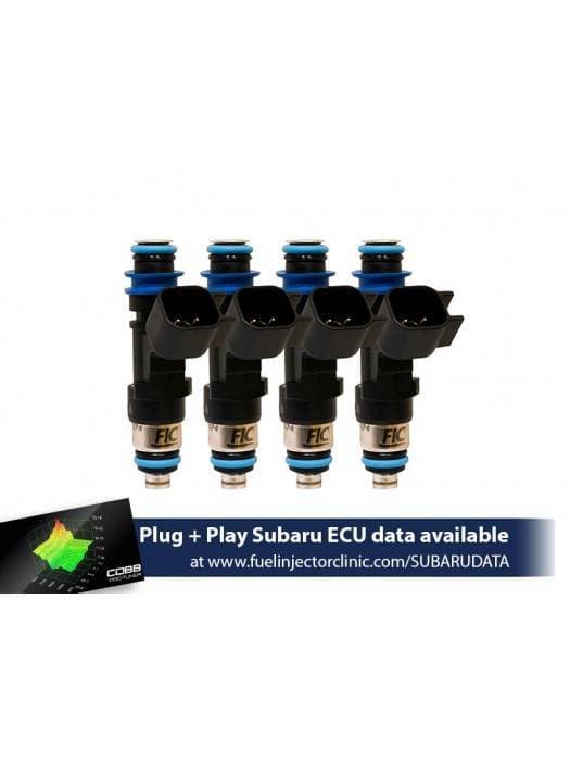FIC 1000cc High Z Flow Matched Fuel Injectors for Top-Feed Converted Subaru Sti 04-06 & Legacy GT 05-06 - Set of 4
