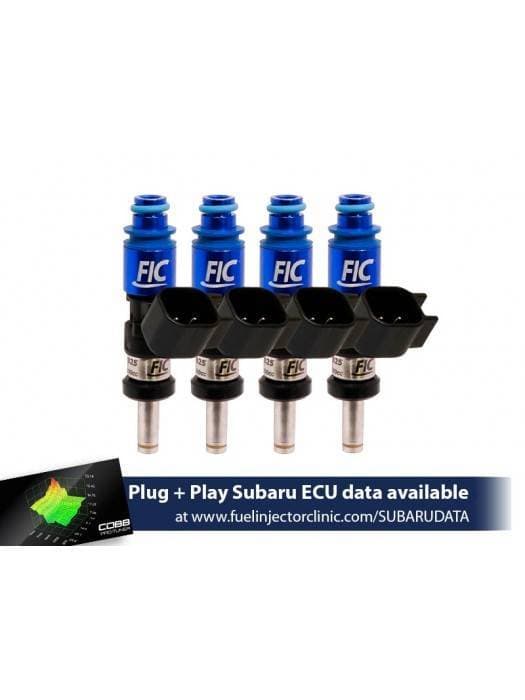 FIC 1440cc High Z Flow Matched Fuel Injectors for Subaru WRX 02-14 & STI 07+ - Set of 4