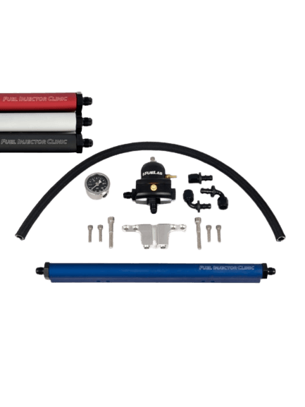 FIC DSM Fuel Rail Kit With -8 AN Inlet & -6 AN Return Fittings 