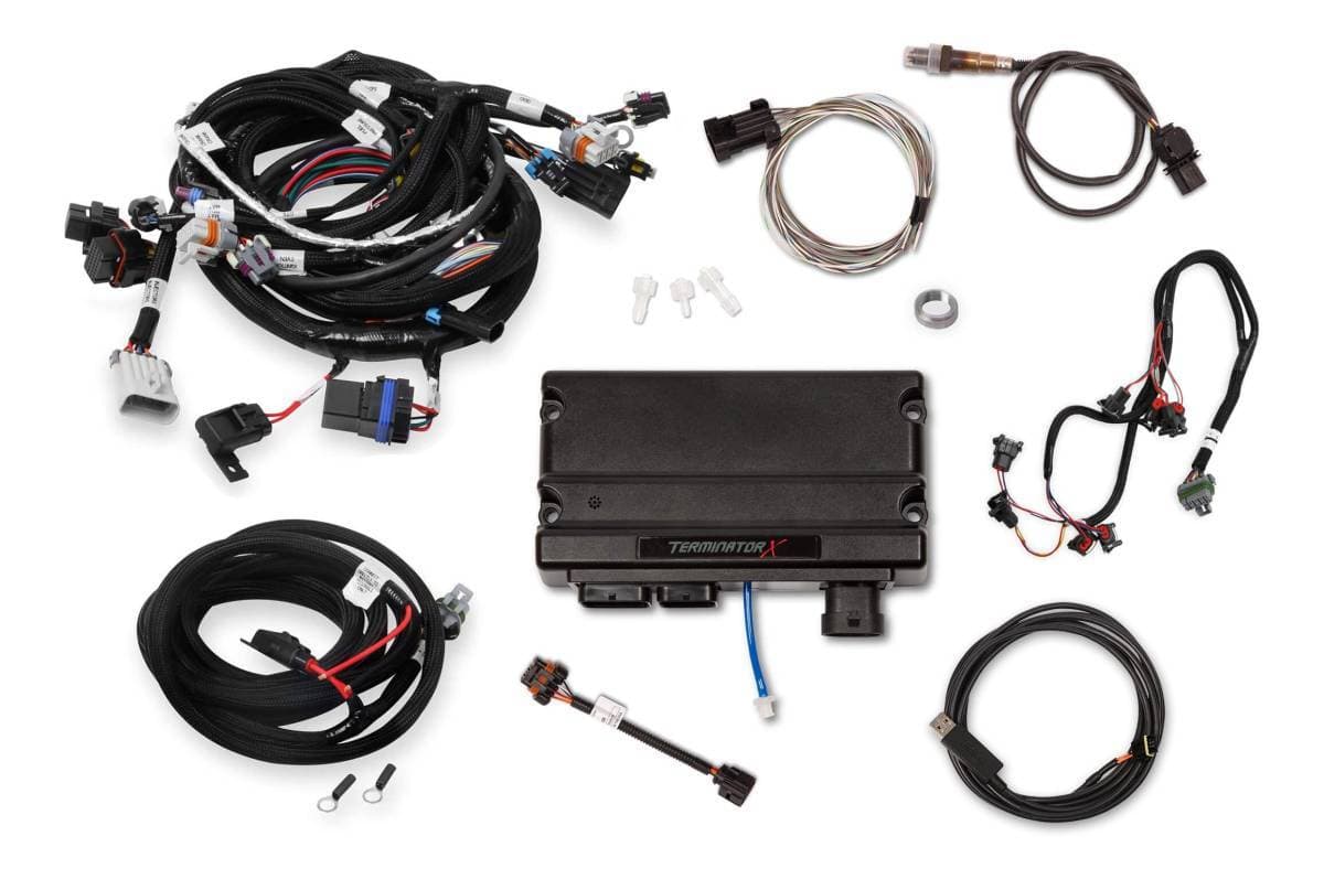 Holley Terminator X MPFI Controller Kit For GM Truck Engines GEN IV 4.8/5.3/6.0 & LS2 LS3 58x Crank 4x Cam with DBC EV1
