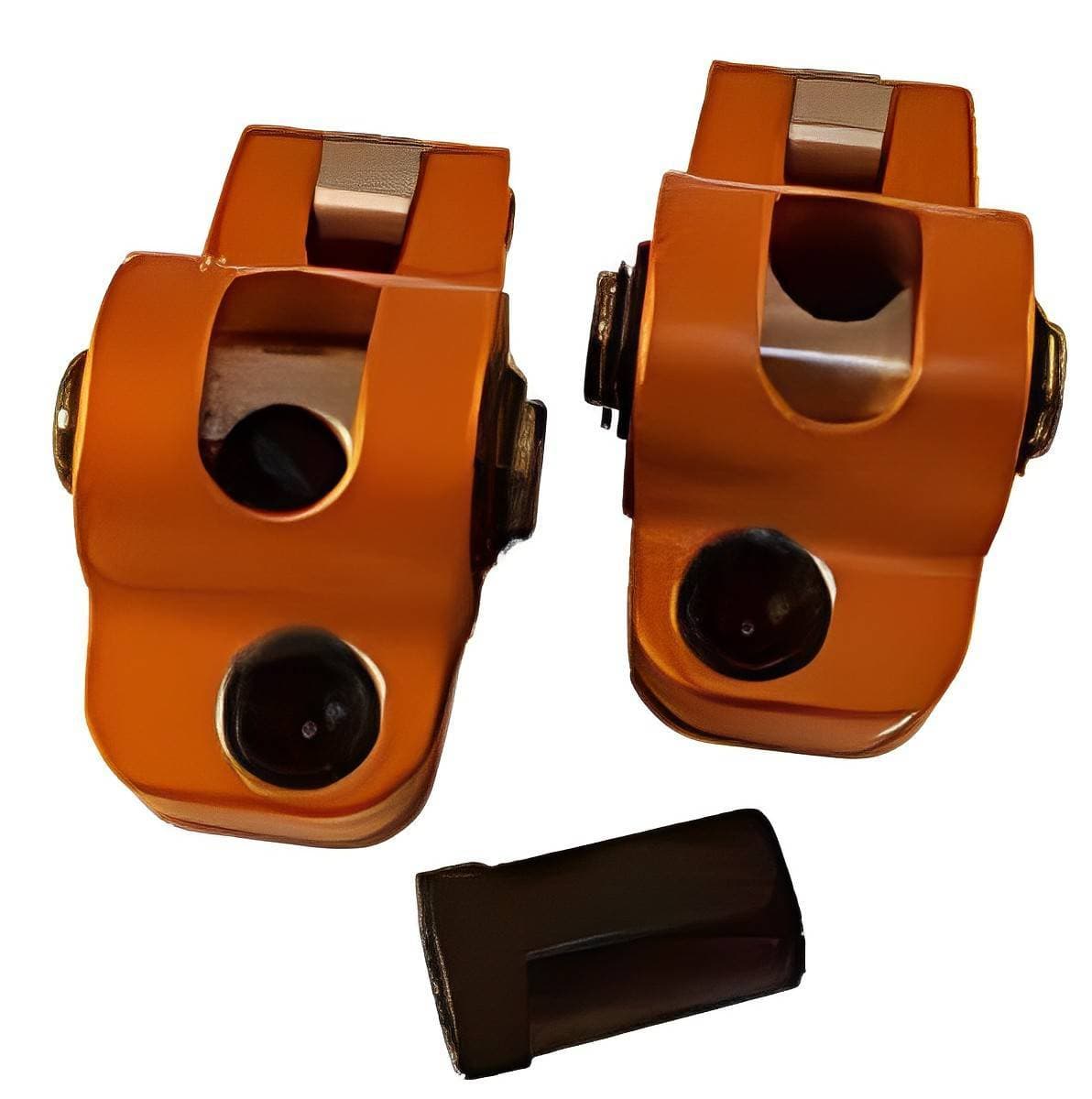 Harland Sharp SBC 7/16" Stud Mount Heavy Duty Roller Rocker Arms, 1.6 Ratio, for SBC With Offset Intakes (0.050 Offset)