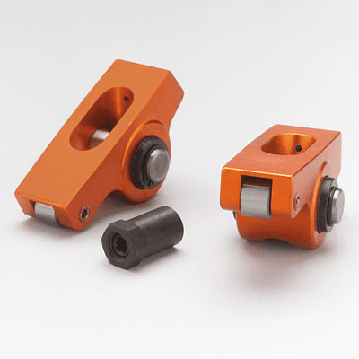 Harland Sharp SBC 3/8" Stud Mount Low Ratio Break-in Roller Rocker Arms, 1.35 Ratio, for SBC 262-400 Heads