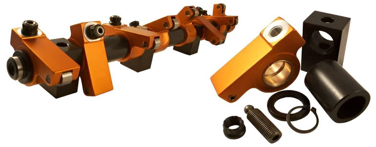 Harland Sharp 1958-1976 Ford FE 332-428 37/44 Shaft Mount Roller Rocker Arms, 1.76 Ratio