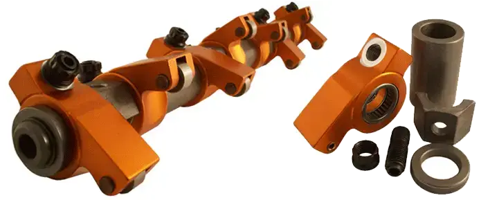 Harland Sharp Big Block Buick 13/16" Roller Rocker Arms, Shaft Mount, 1.6 Ratio, Aluminum