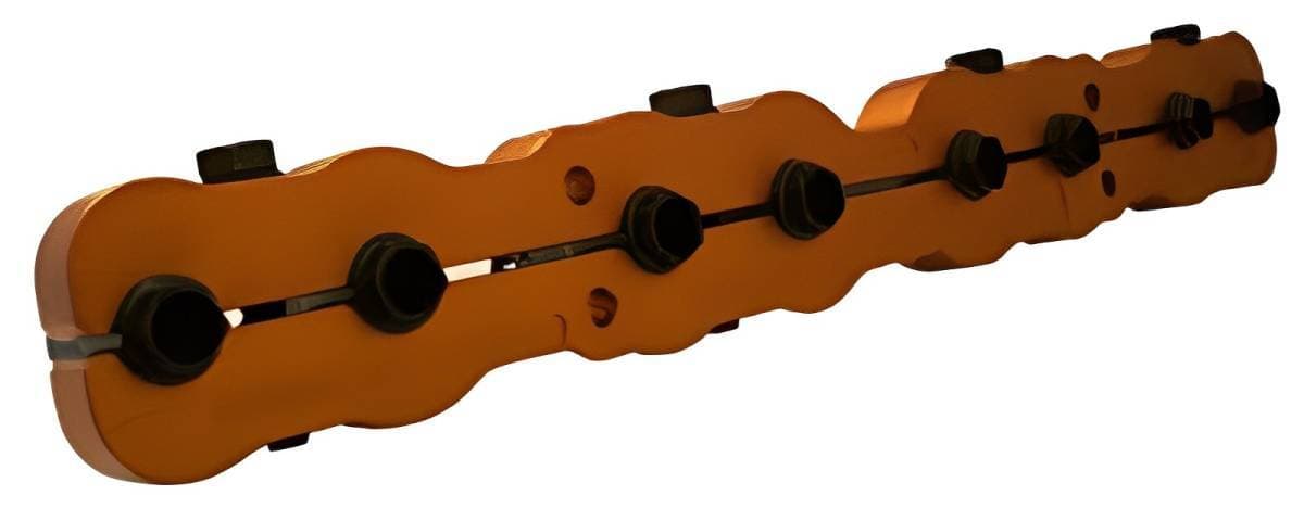 Harland Sharp Small Block Ford Stud Girdle, 3/8"", Aluminium, For Trickflow Twisted Wedge Street Heads