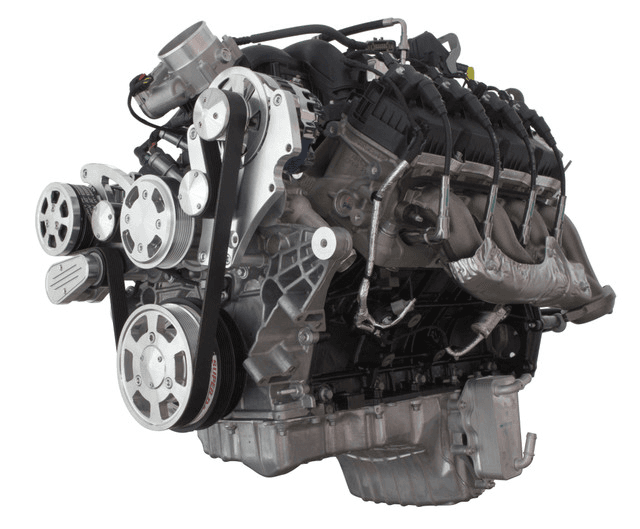 CVF Ford 7.3L Godzilla Serpentine System with AC, Alternator For High Flow Water Pump - Polished (All Inclusive)