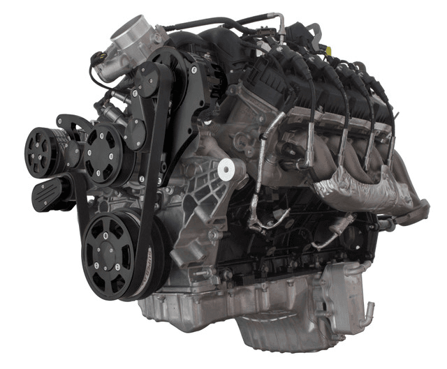 CVF Ford 7.3L Godzilla Serpentine System with AC, Alternator For High Flow Water Pump - Black (All Inclusive)