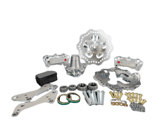 Aerospace Ford Mustang II / Pinto / Bobcat 4 Piston Pro-Lite Front Drag Disc Brakes 1971-1980