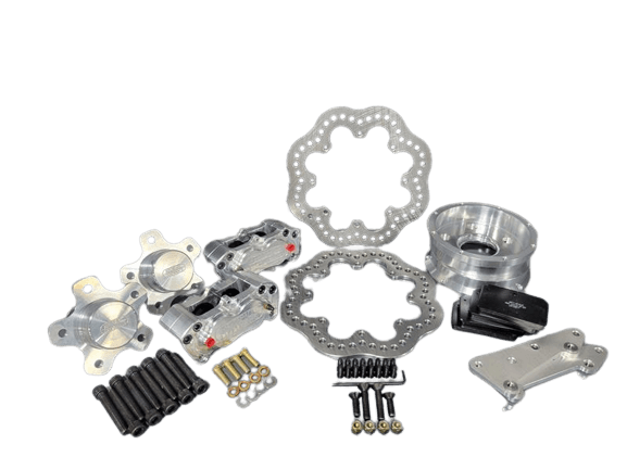 Aerospace Ford Mustang 2005-2014 4 Piston Pro-Lite Front Drag Disc Brakes & Hub Kit