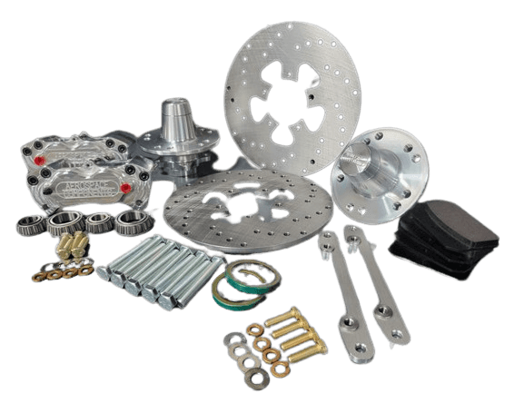 Aerospace Chevy G Body: S10/S15 / Grand National 4 Piston Heavy Duty Front Drag Disc Brakes