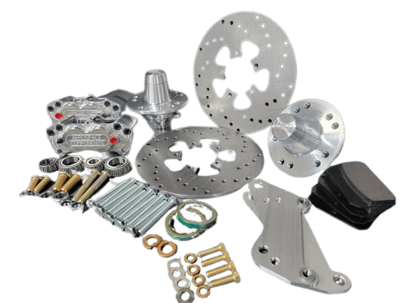 Aerospace Camaro / Firebird / Nova / Chevelle 1967-1969 4 Piston Heavy Duty Front Drag Disc Brakes