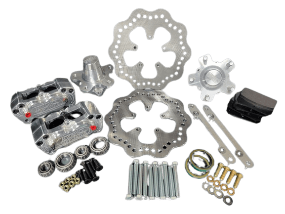 Aerospace Camaro / Firebird / Nova / Impala 1979-1981 4 Piston Pro-Lite Front Drag Disc Brakes