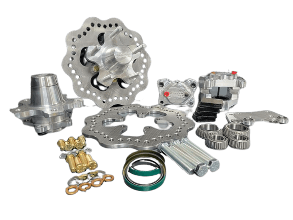 Aerospace 2 Piston Pro-Lite Front Drag Disc Brakes For Strange Strut (1987-Present)