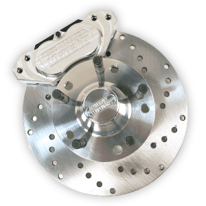 Aerospace Mopar A-Body 4 Piston Heavy Duty Front Drag Disc Brakes (9" Drum Spindle)
