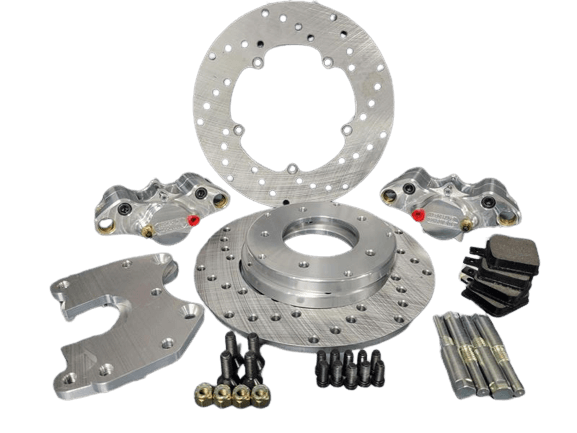 Aerospace Front 1 Piston Spindle Mount Drag Disc Brakes For Anglia Spindle