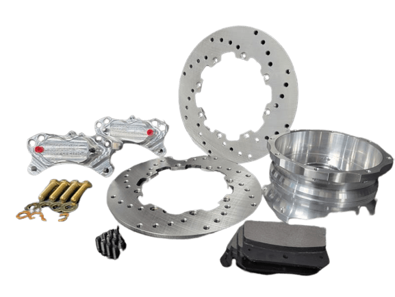 Aerospace 1997-2013 C5/C6 Corvette 4 Piston Heavy Duty Rear Drag Disc Brakes (5 Lug) - 1/2" Studs