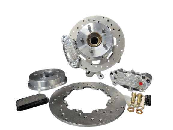 Aerospace 2015-2021 Dodge Hellcat / Scatpack 4 Piston Heavy Duty Rear Drag Disc Brakes - 1/2" Studs