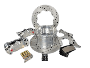 Aerospace Ford Torino Housing Ends 4 Piston Heavy Duty Rear Drag Disc Brakes (New Style Housing Ends) 5 Lug - 5/8" Stud