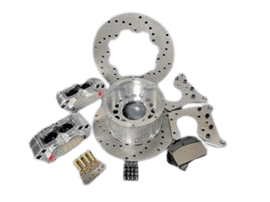 Aerospace Small Bearing Ford Housing Ends 4 Piston Heavy Duty Rear Drag Disc Brakes (5 Lug) - 5/8" Stud