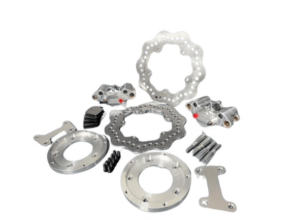 Aerospace Front 1 Piston Spindle Mount Pro-Lite Drag Disc Brakes For Anglia Spindle