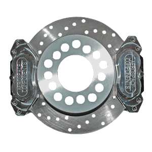 Aerospace Ford Torino Housing Ends 4 Piston Heavy Duty Dual Rear Drag Disc Brakes (New Style) 5 Lug - 1/2" Studs