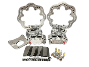 Aerospace Olds/ Pontiac Housing Ends 4 Piston Pro-Lite Rear Drag Disc Brakes - 5/8" Studs