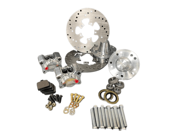 Aerospace Mazda RX3 1972-1978 2 Piston Front Medium Duty Drag Disc Brakes - 5 Lug