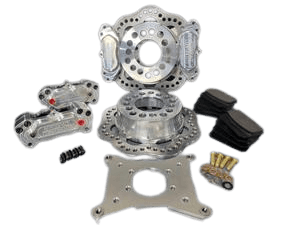 Aerospace Lamb, Symmetrical Housing Ends 4 Piston Pro-Lite Dual Rear Drag Disc Brakes (5 Lug) - 5/8" Studs