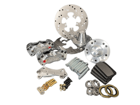 Aerospace Toyota Starlet  4 Piston Front Heavy Duty Drag Disc Brakes - 5 Lug