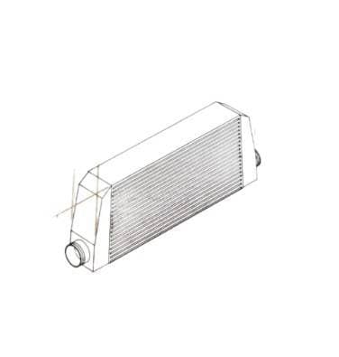 Procharger Universal Air-To-Air Sheet Metal Intercooler - 3" In/Out Dia. (18 x 11 x 3)