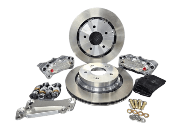 Aerospace Nissan 370Z / Infinti Q50,Q60,Q70, G37 2009-2020 4 Piston Front Pro Street Disc Brakes