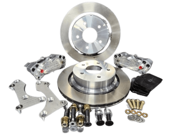 Aerospace Nissan 370Z / Infinti Q50,Q60,Q70, G37 2009-2020 4 Piston Rear Pro Street Disc Brakes