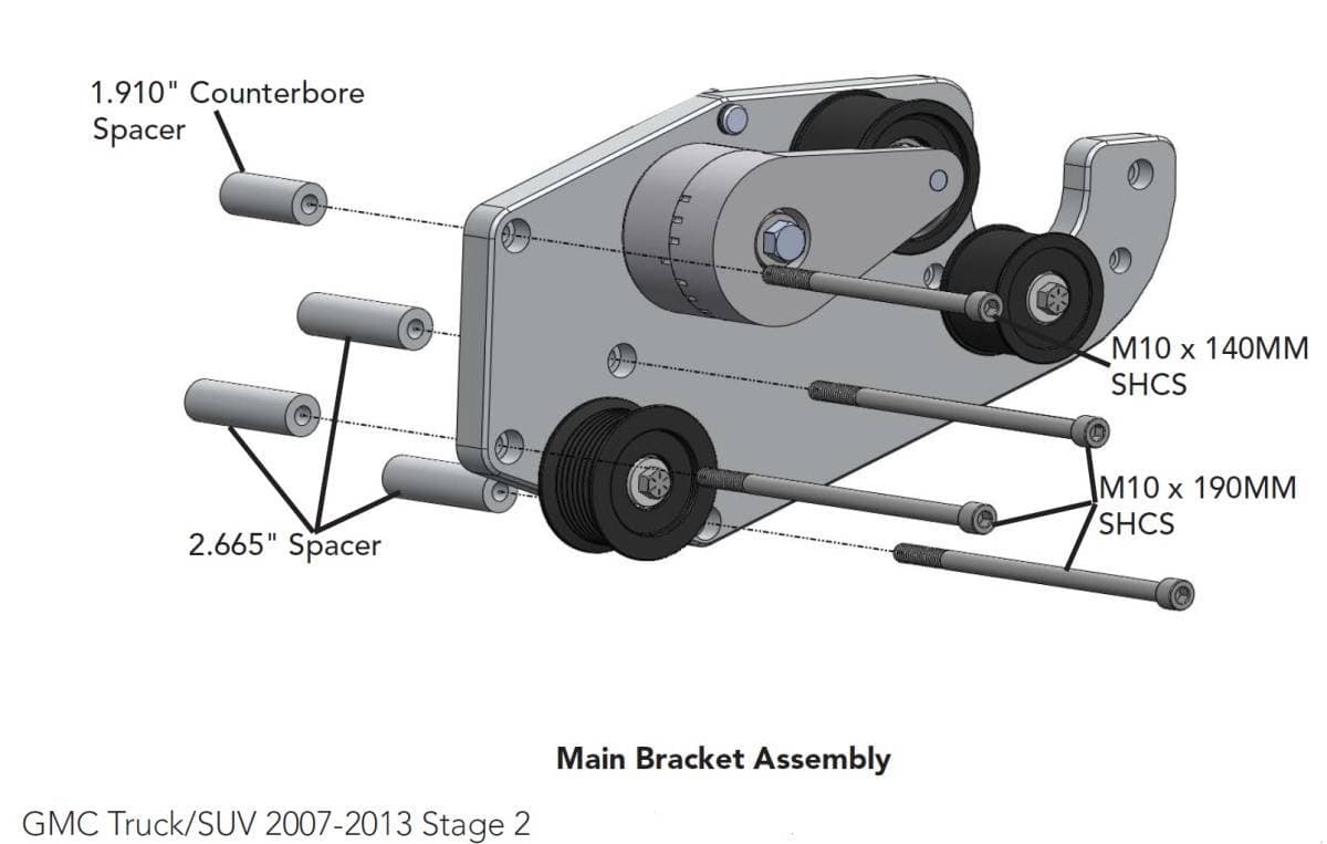 ProCharger 1999-2013 GM Truck Dedicated Drive Supercharger Mounting Bracket