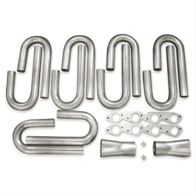 Trick Flow Header Builder Kit Stainless Steel Long Tube Headers 2" x 3 1/2" For Trickflow SBF High Port Heads