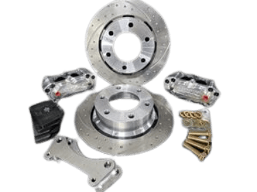 Aerospace 2015-2023 Ford F-150 2WD & 4WD 4 Piston Pro-Street Dimpled & Slotted Rear Disc Brakes