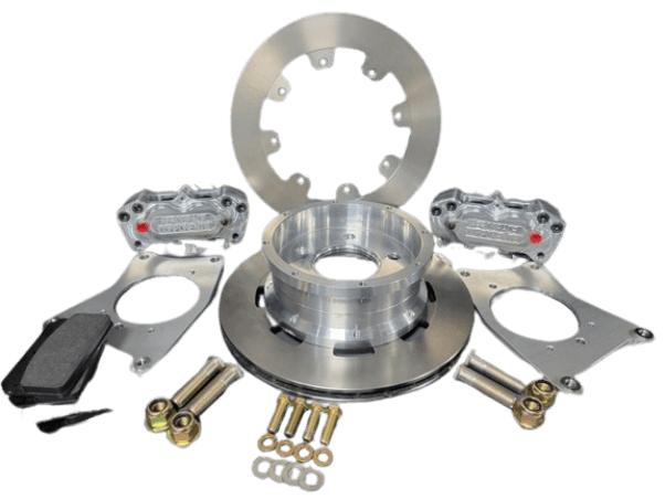 Aerospace 1999-2004 Ford Cobra IRS 4 Piston Rear Pro-Street Disc Brakes (5 Lug) - 1/2" Studs
